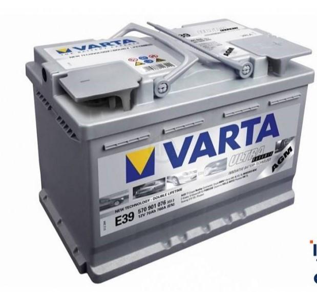Varta E39 - Batería AGM 12V 70AH 760A +D 278X175X19 - Ruiz