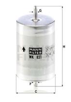 Mann WK831 - [*]FILTRO COMBUSTIBLE
