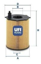 Ufi 2503700 - F.ACE.CITROEN,FORD,MAZDA,PEUGEOT