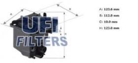 Ufi 2402700 - F.COM.CITROEN,FIAT,FORD,MAZDA,MINI,