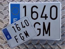 Matriculas MT-MECM - Matricula Corta Moto Europea Metacrilato 132x96