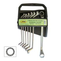 JBM 50562 - SET 7 LLAVES ACODADAS 2 BOCAS ESTRE