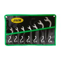 JBM 50563 - SET 7 LLAVES COMBINADAS EN FORMA"S"