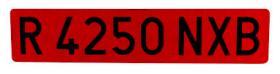 Matriculas MT-RM - Matricula Remaolque Roja Metacrilato 520x110