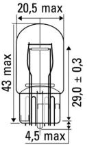 JBM 52864 - LAMPARA OBN WEDGE 21/5W 12V T20