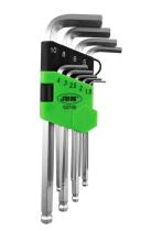 JBM 53740 - SET 9 LLAVES ALLEN LARGAS CON PUNTA REDONDA